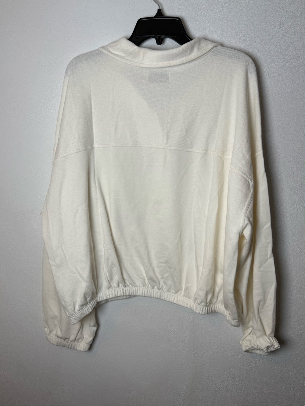 Old Navy Ivory Quarter-Snap Pullover Sweatshirt - Picture 5 of 6